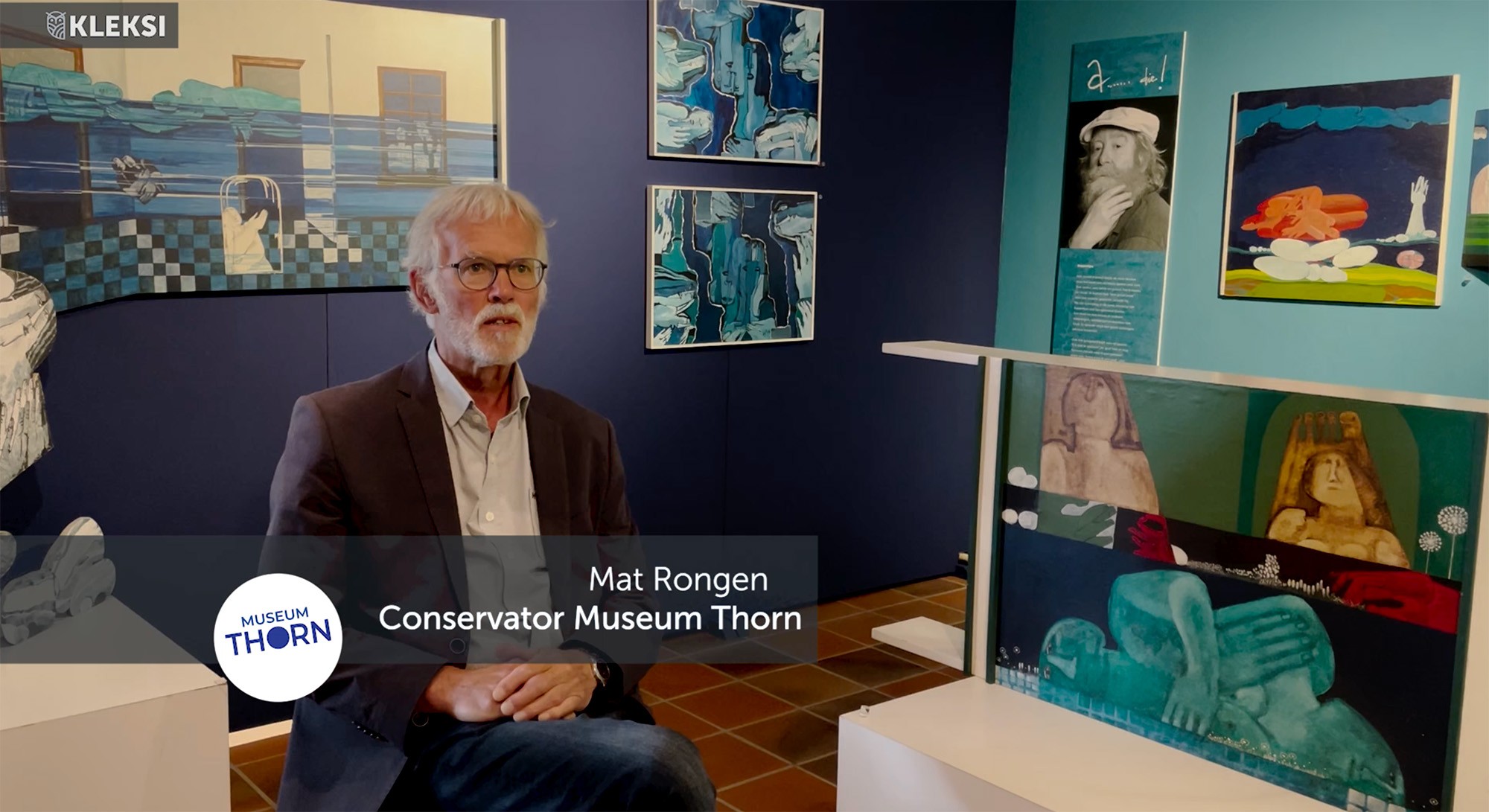 Mat Rongen, Kurator Museum Thorn arbeitet mit dem Registrierungssystem der KLEKSI-Sammlung und erzählt von seinen Erfahrungen